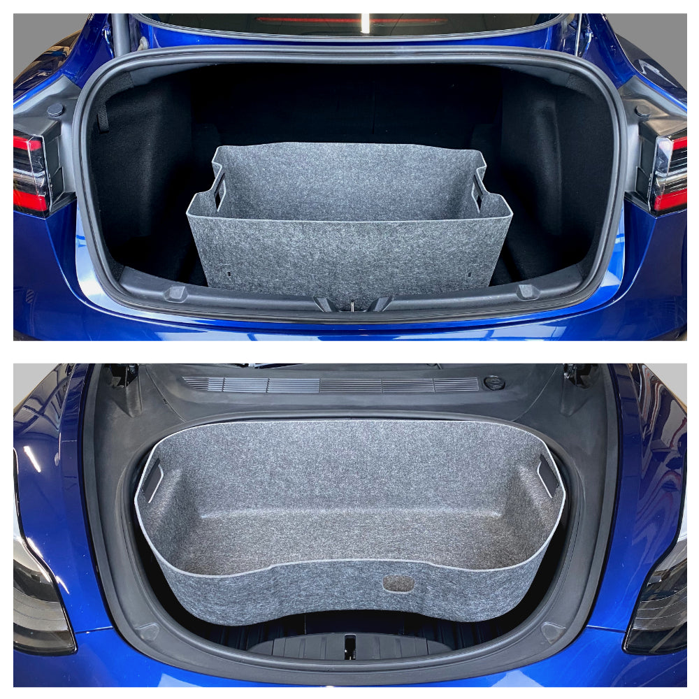 Halter für Einkaufstaschen Kofferraum Tesla Model 3 -  Frunk Tesla  Zusatzprodukte