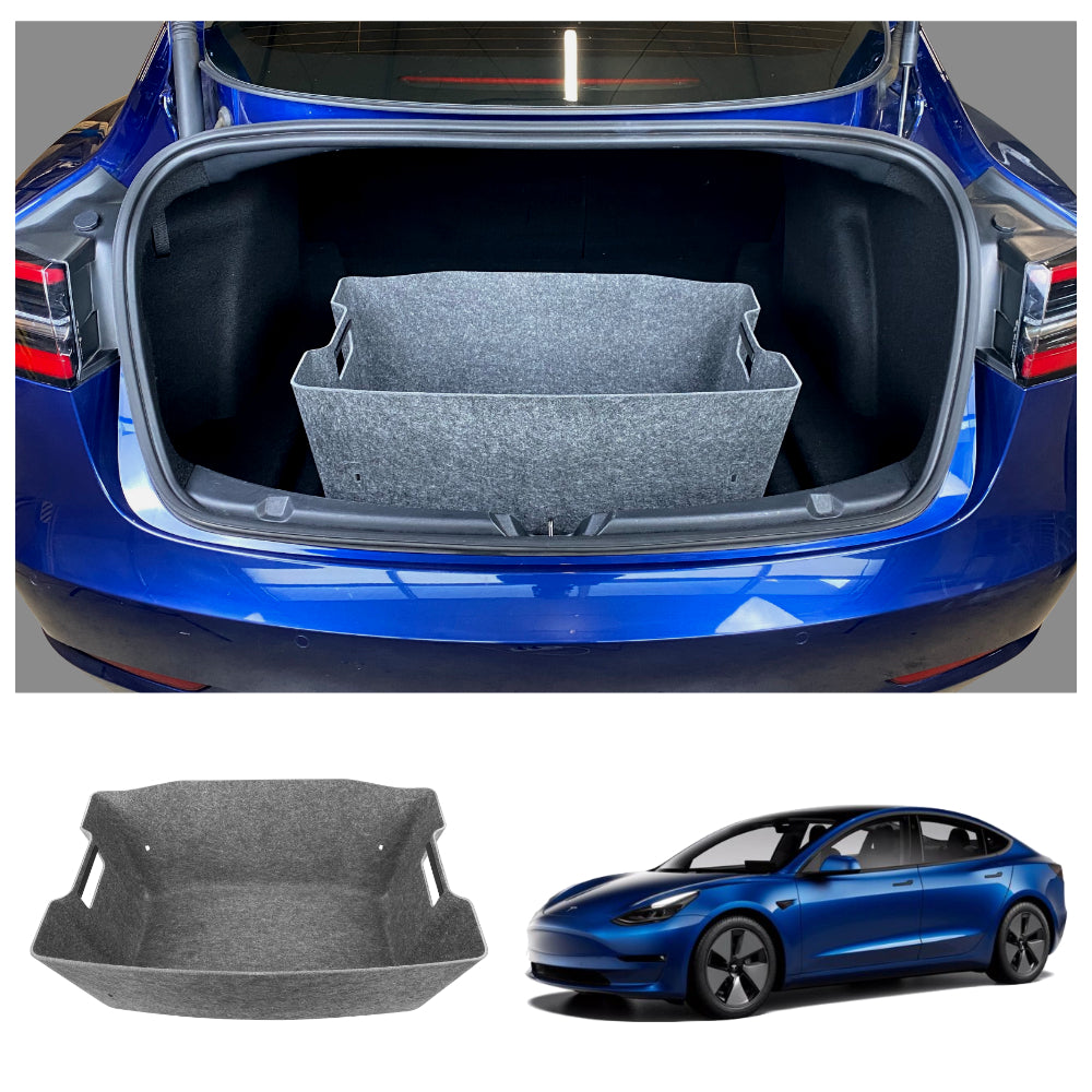 Tesla Modell 3 Hinten Trunk Organizer Seite Lagerung Box Innen Zubehör  2018-2022
